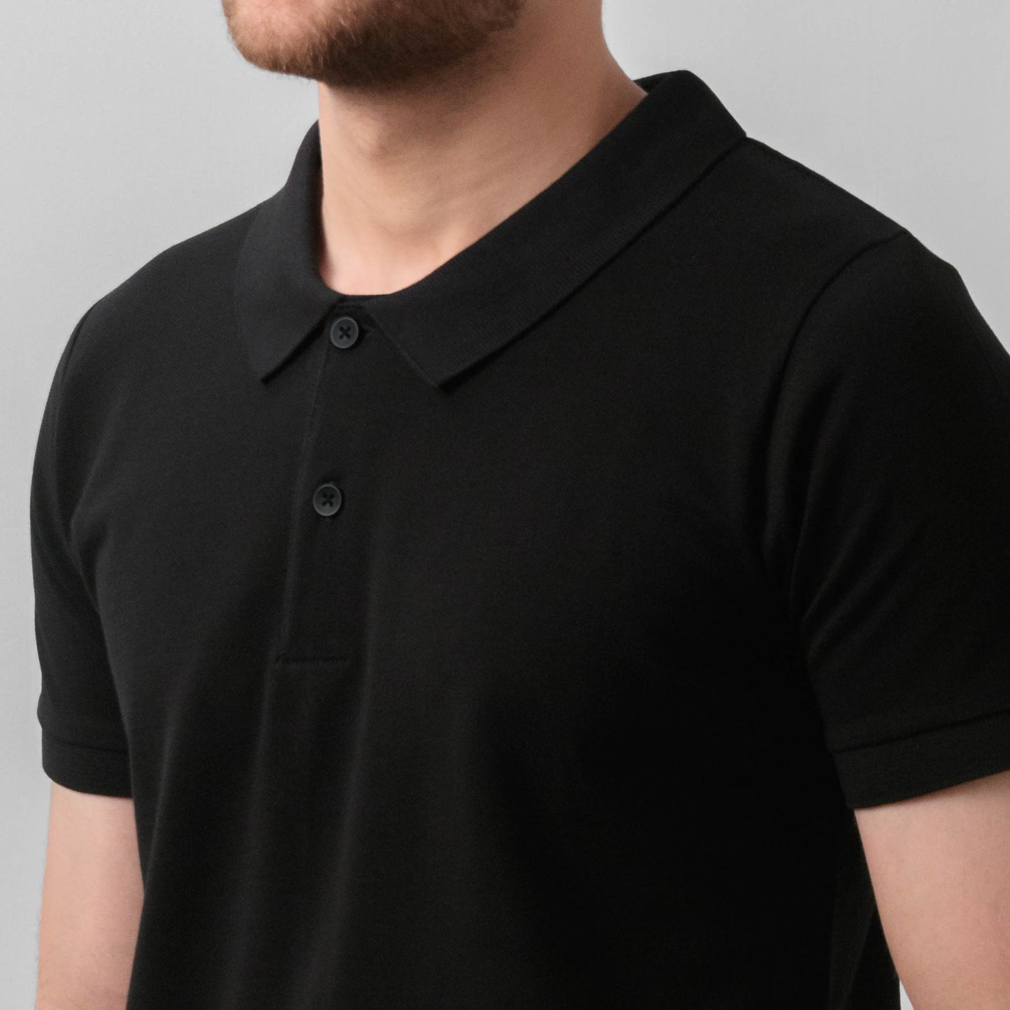 Men's Supima Piqué Polo - Black