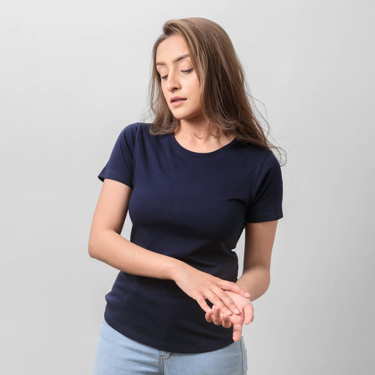 Women's Supima Air Crew - Navy